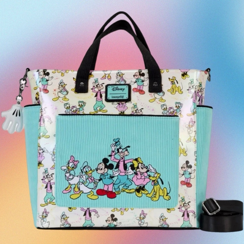 Limited Edition Loungefly Retro Mickey and Friends Convertible Backpack Tote